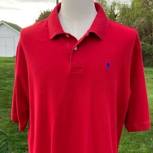 -Payne Stewart Red Polo Golf Short Sleeve Shirt Men's Size XL
